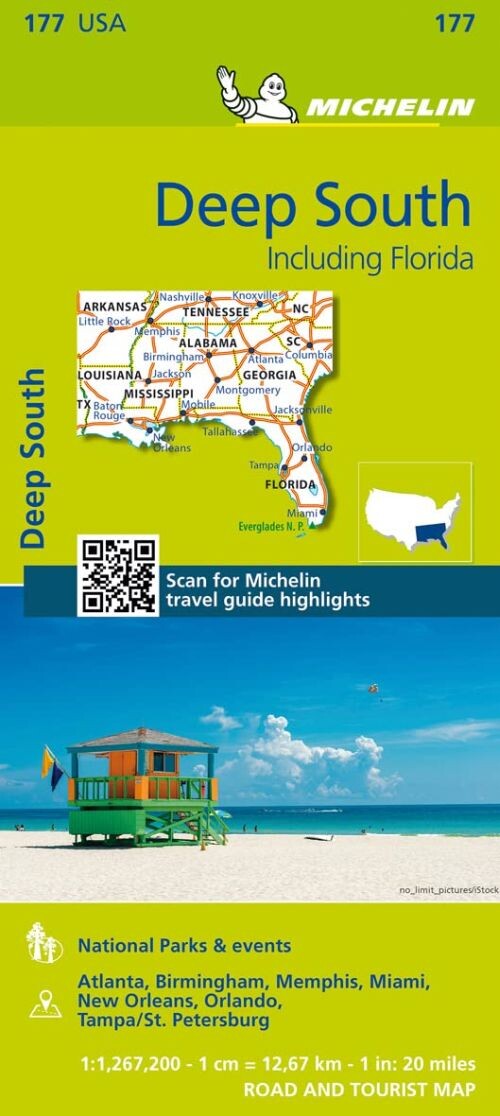 Billede af Michelin Usa Zoom 177: Deep South : Mississipi To Florida - Diverse - English Book