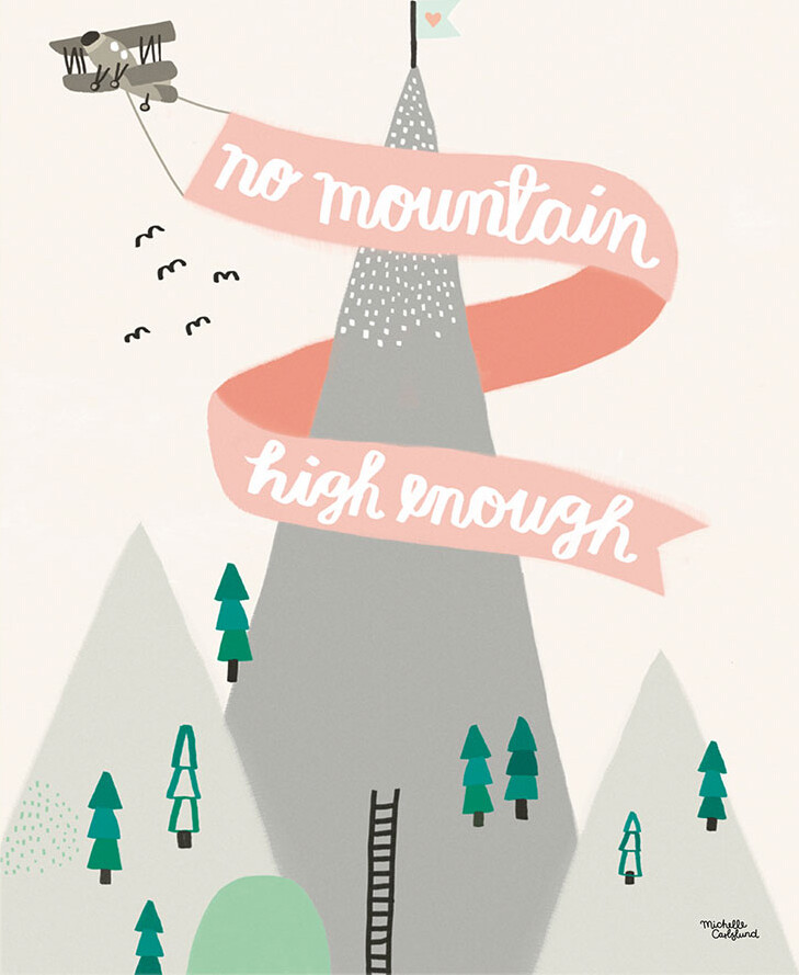 Michelle Carlslund - Plakat - 30x40 Cm - Høje Bjerge