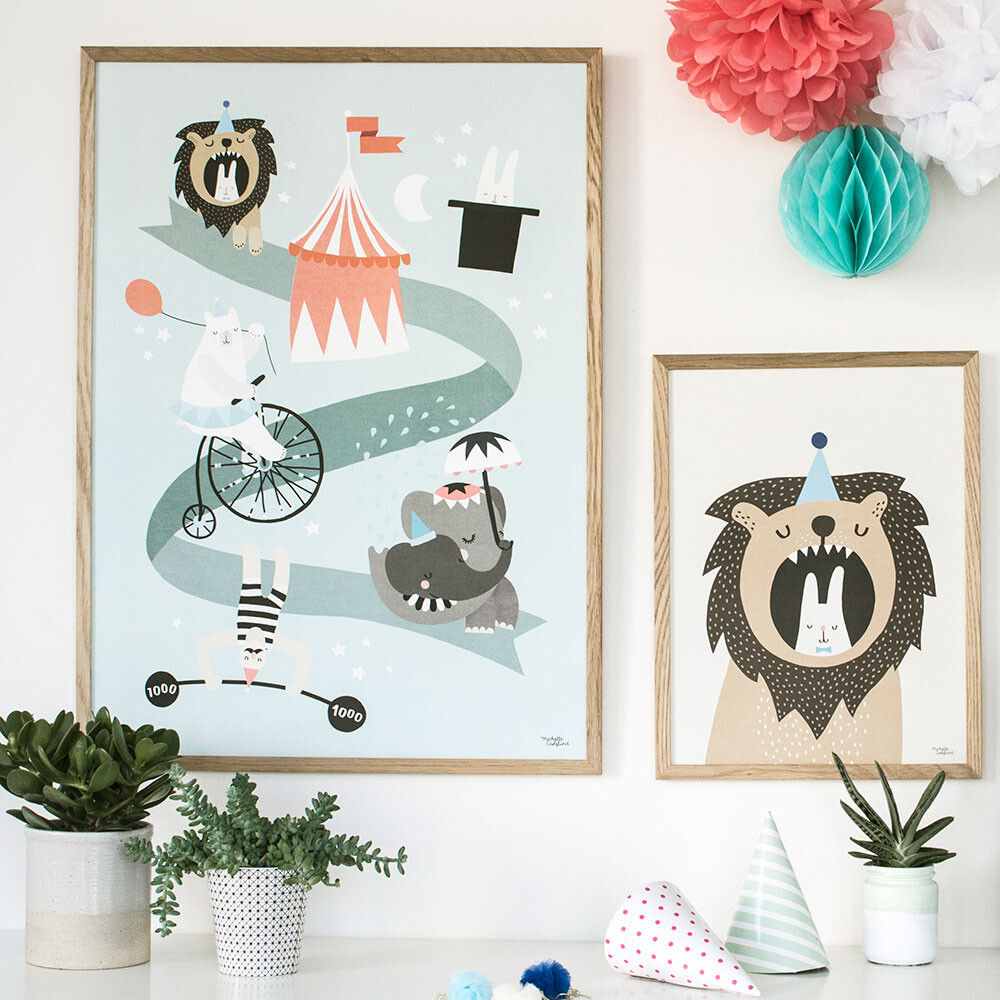 Michelle Carlslund - Plakat - 50x70 Cm - Cirkus Venner