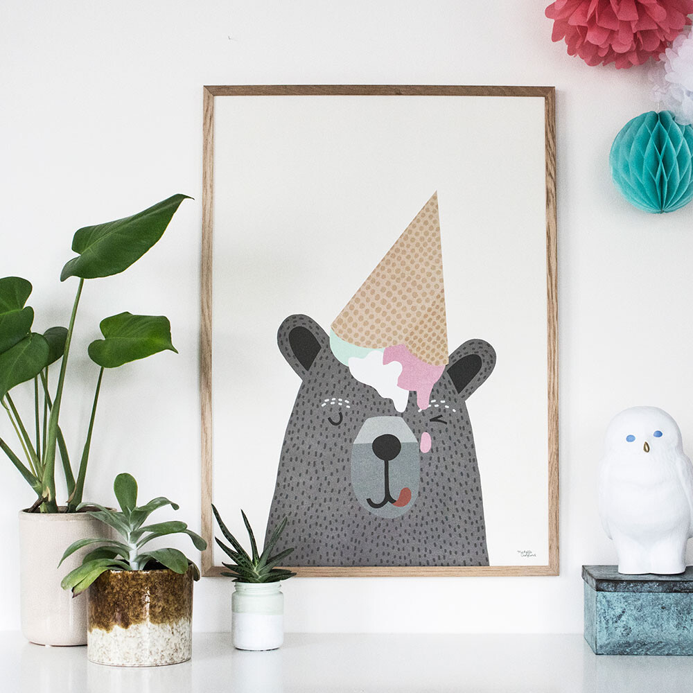 Michelle Carlslund - Plakat - 50x70 Cm - Jeg Elsker Is