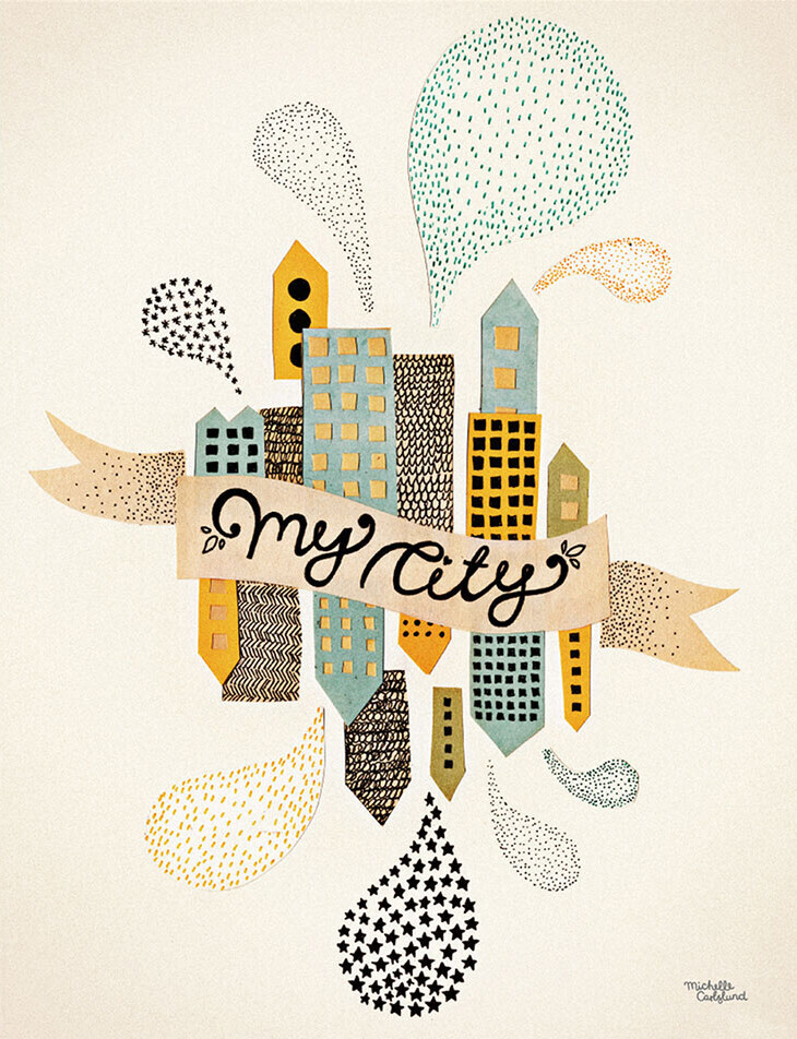 Michelle Carlslund - Plakat - 50x70 Cm - Min By 2