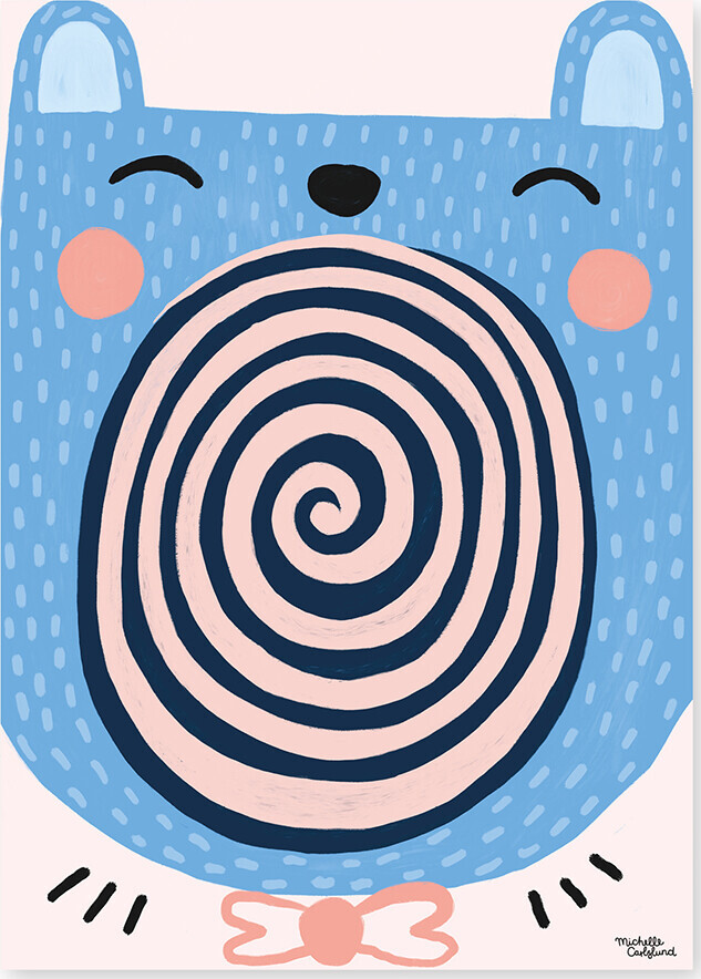 Michelle Carlslund - Plakat - 50x70 Cm - Syngende Bjørn