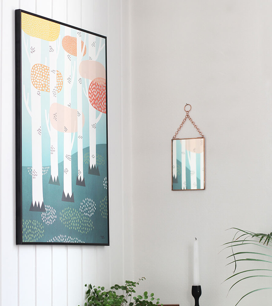 Michelle Carlslund - Plakat - 50x70 Cm - Skoven