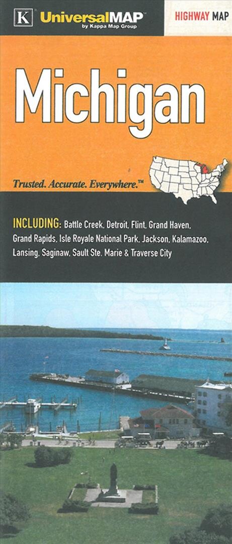 Michigan Highway Map - Kappamap - English Book