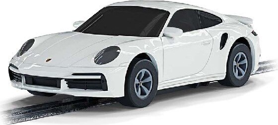 Micro Scalextric Bil - Porsche 911 Turbo Car White - G2214