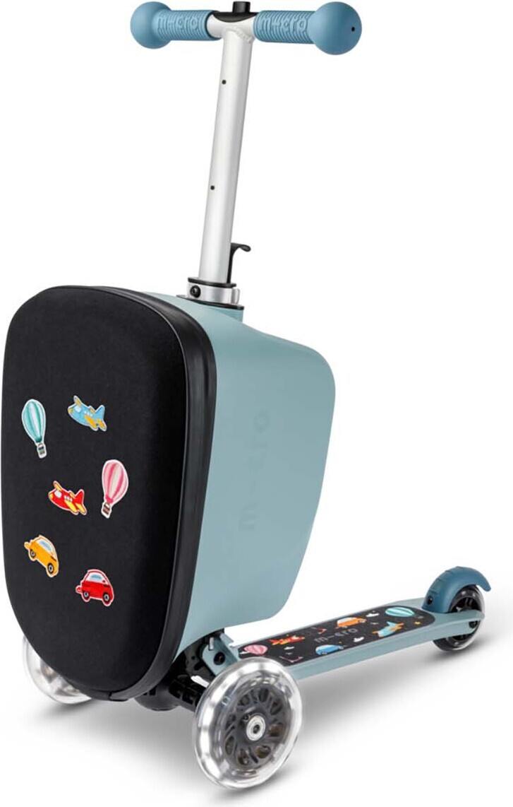 Micro Kuffert m. Løbehjul - Luggage Junior Patch & Play - Frosty