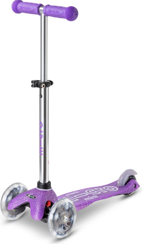 Micro - Mini Deluxe Fairy Glitter Led - Purple - Trehjulet Løbehjul