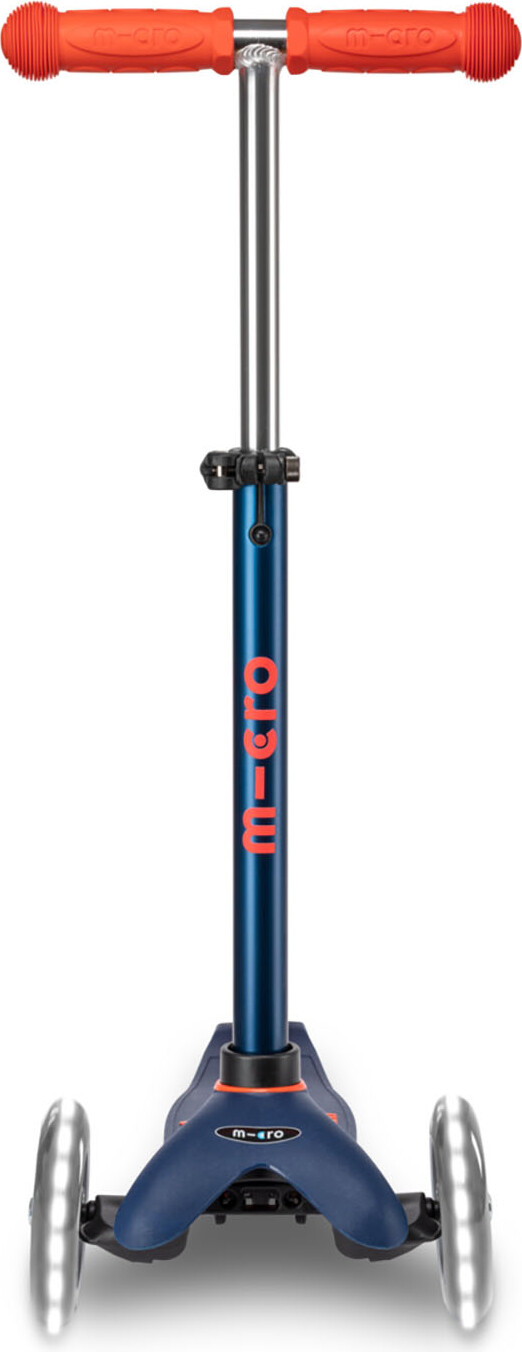 Micro - Mini Deluxe Led - Navy Blue - Trehjulet Løbehjul