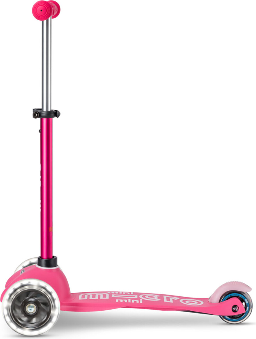 Micro - Mini Deluxe Led - Pink - Trehjulet Løbehjul