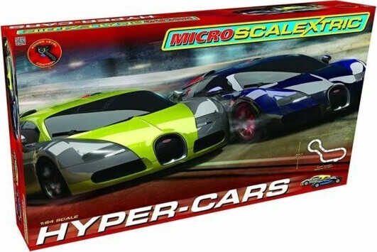 Scalextric - Hyper Cars Racerbane Sæt - Bugatti Veyron - 1:64 | Se og køb på Gucca.dk