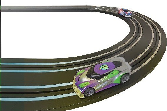 Se Micro Scalextric Skinner - Track Extension - 9 Stk - G8045 hos Gucca.dk