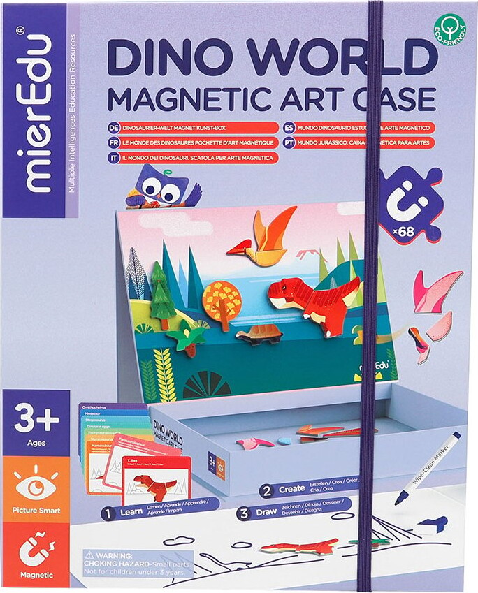 Magnetisk Legetøj – Kunst Box – Dinosaur – Mieredu