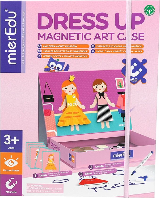 Magnetisk Legetøj - Kunst Box - Påklædning - Mieredu