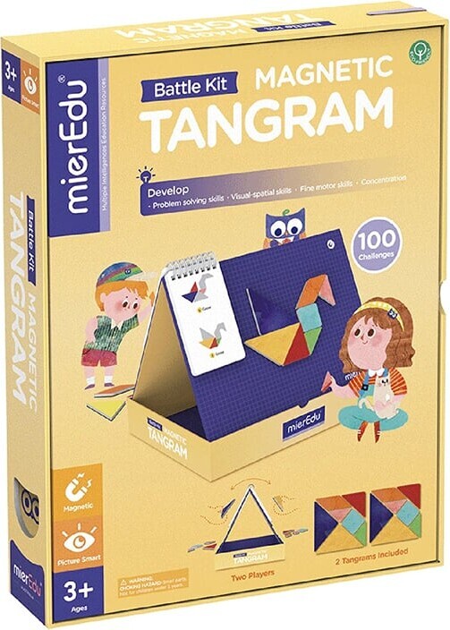 Magnetisk Spil - Tangram - Duel Sæt - Mieredu
