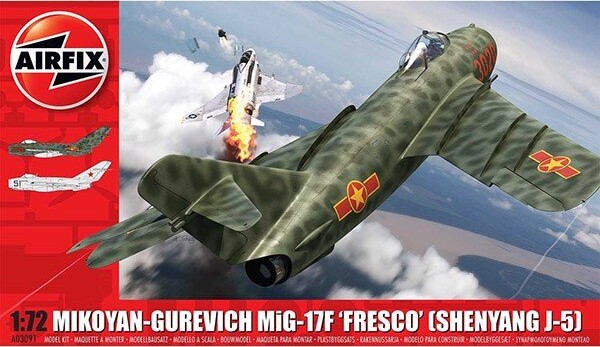 Airfix - Mikoyan Gurevich Mig-17f Fly Byggesæt - 1:72 - A03091