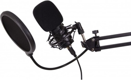 Mikrofon Sæt Til Pc Inkl. Arm, Popfilter Og Tripod – Usb