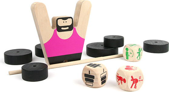 Milaniwood - Bodybuilder - Balancespil Til Børn - Træ