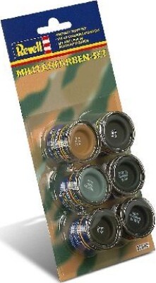 Revell Maling - Militær Sæt - 6x14 Ml - 32340