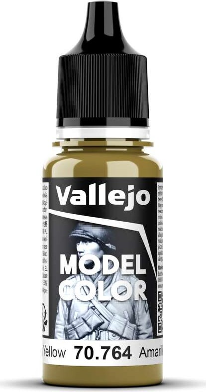 Vallejo - Model Color - Military Yellow Mat - 18 Ml - 70764