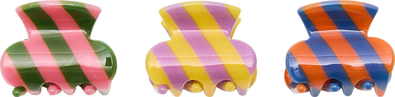 Mimi & Lula Hårklemmer - 3-pak - Mini Striped Beach