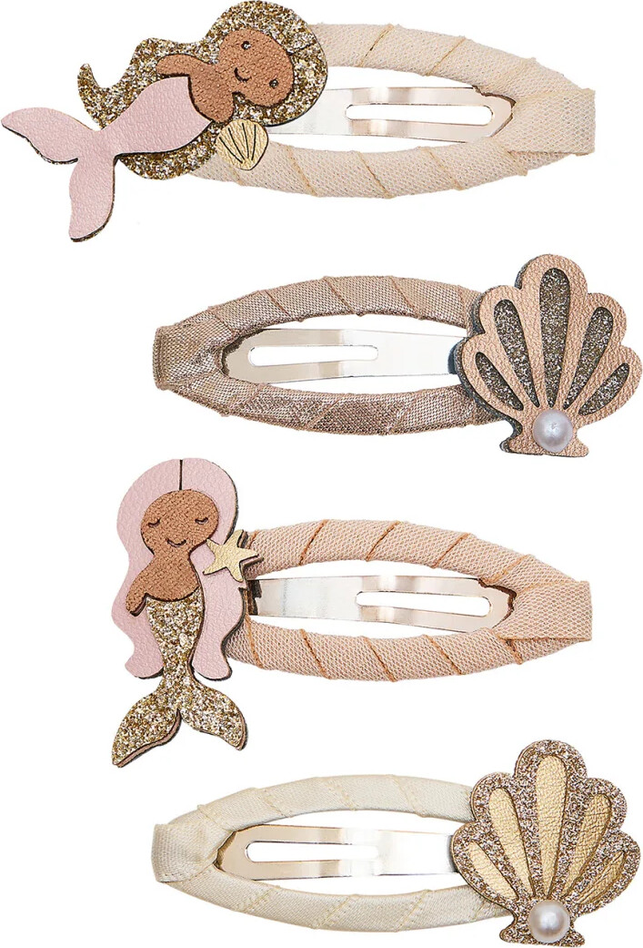 Mimi & Lula - 4 Hårspænder - Mermaid Ocean Pearl