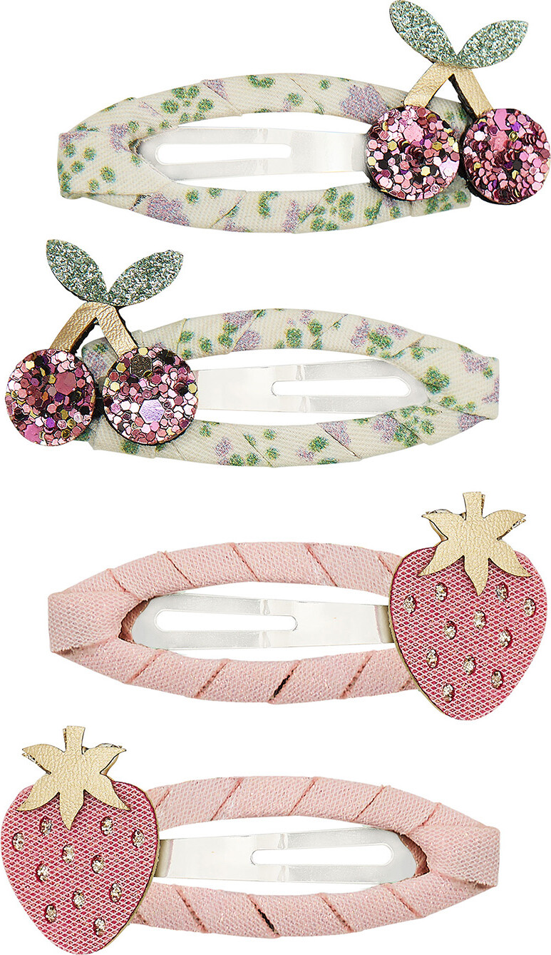 Mimi & Lula Hårspænder - 4-pak - Summer Fruit Spring on the Farm