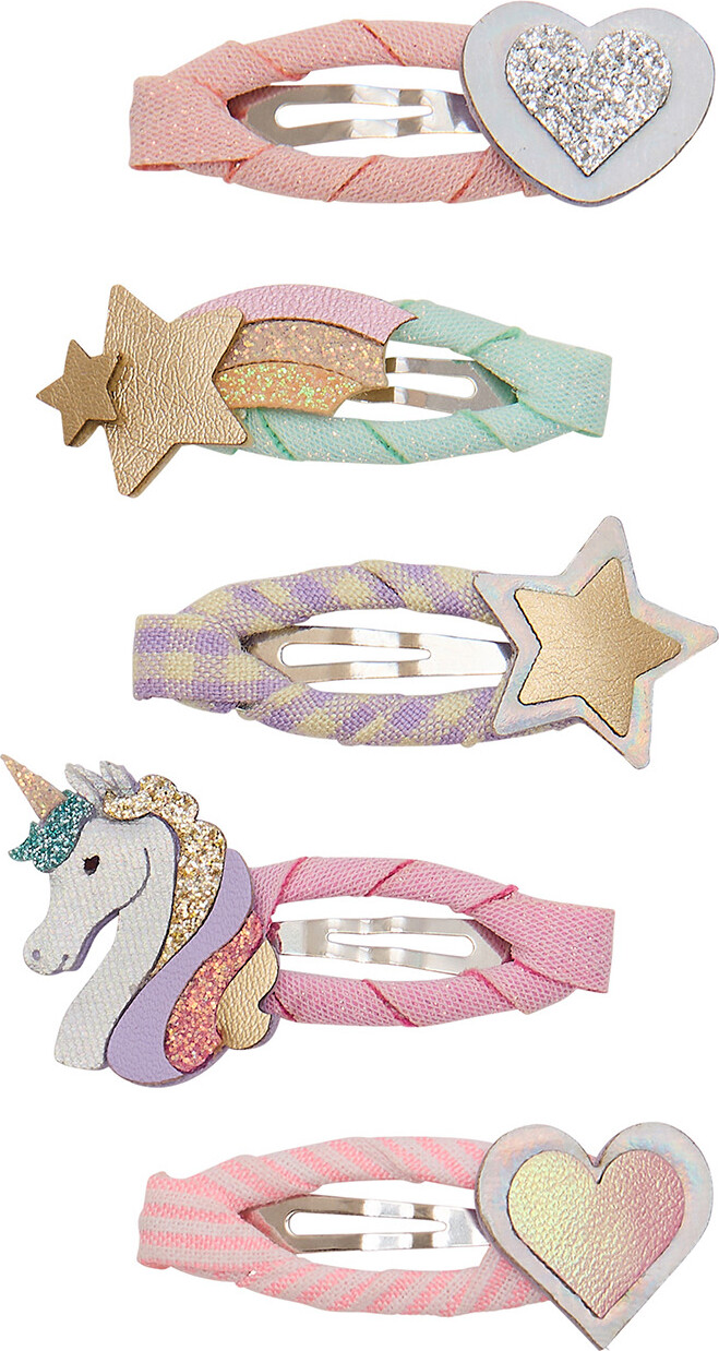 Mimi & Lula Hårspænder - 5-pak - Mini Dreamy My Little Unicorn