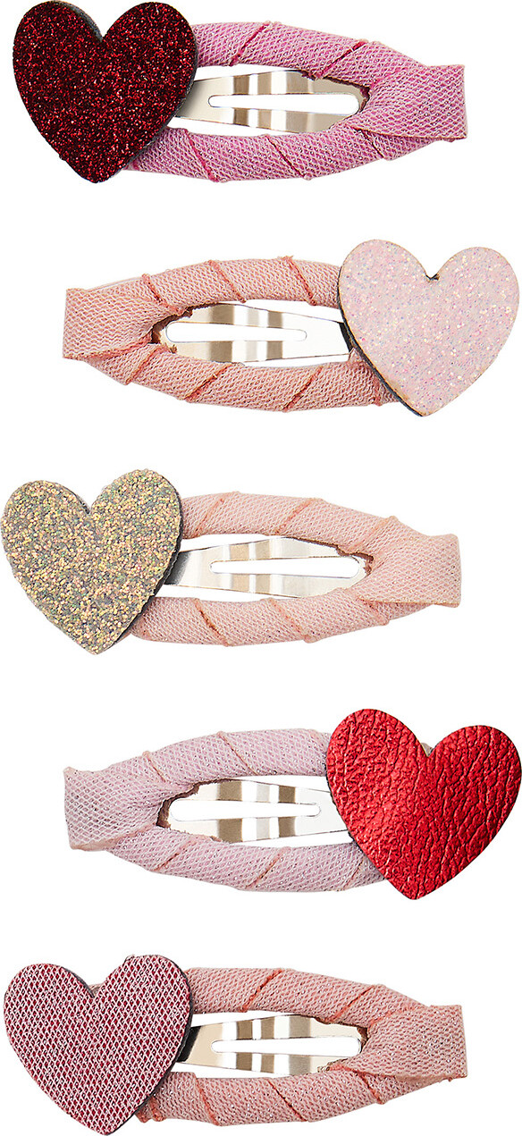 Mimi & Lula Hårspænder - 5-pak - Mini Heart Valentines