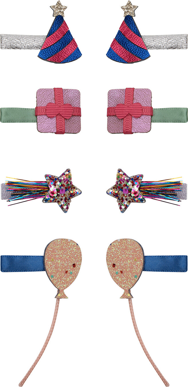 Mimi & Lula - 8 Hårclips Til Børn - Mini Birthday Party Dancing Queen