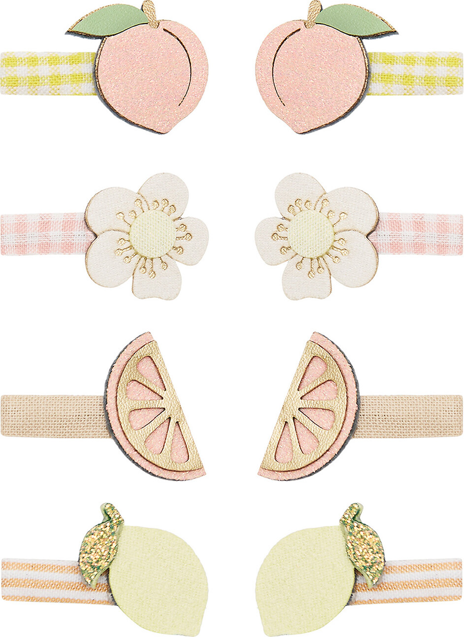 Mimi & Lula Hårspænder - 8-pak - Mini Citrus Peaches and Cream
