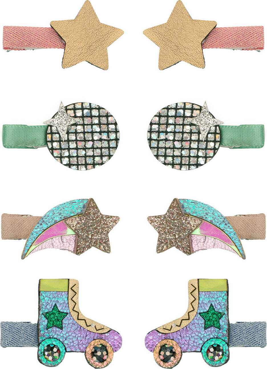 8 Hårclips Til Børn - Disco Diva Dansende Dronning - Mimi & Lula