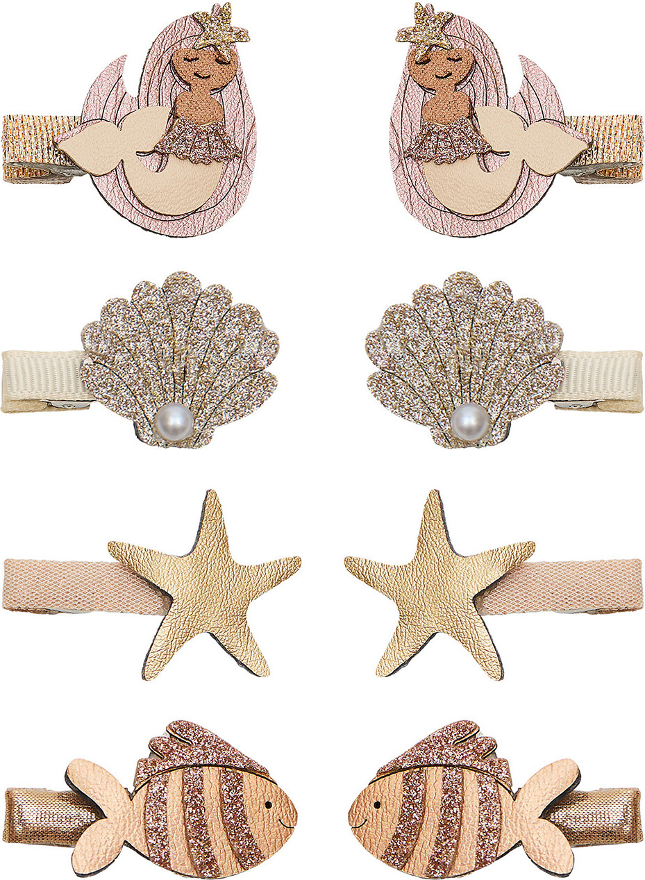 Mimi & Lula - 8 Hårclips - Mini Mermaid Ocean Pearl