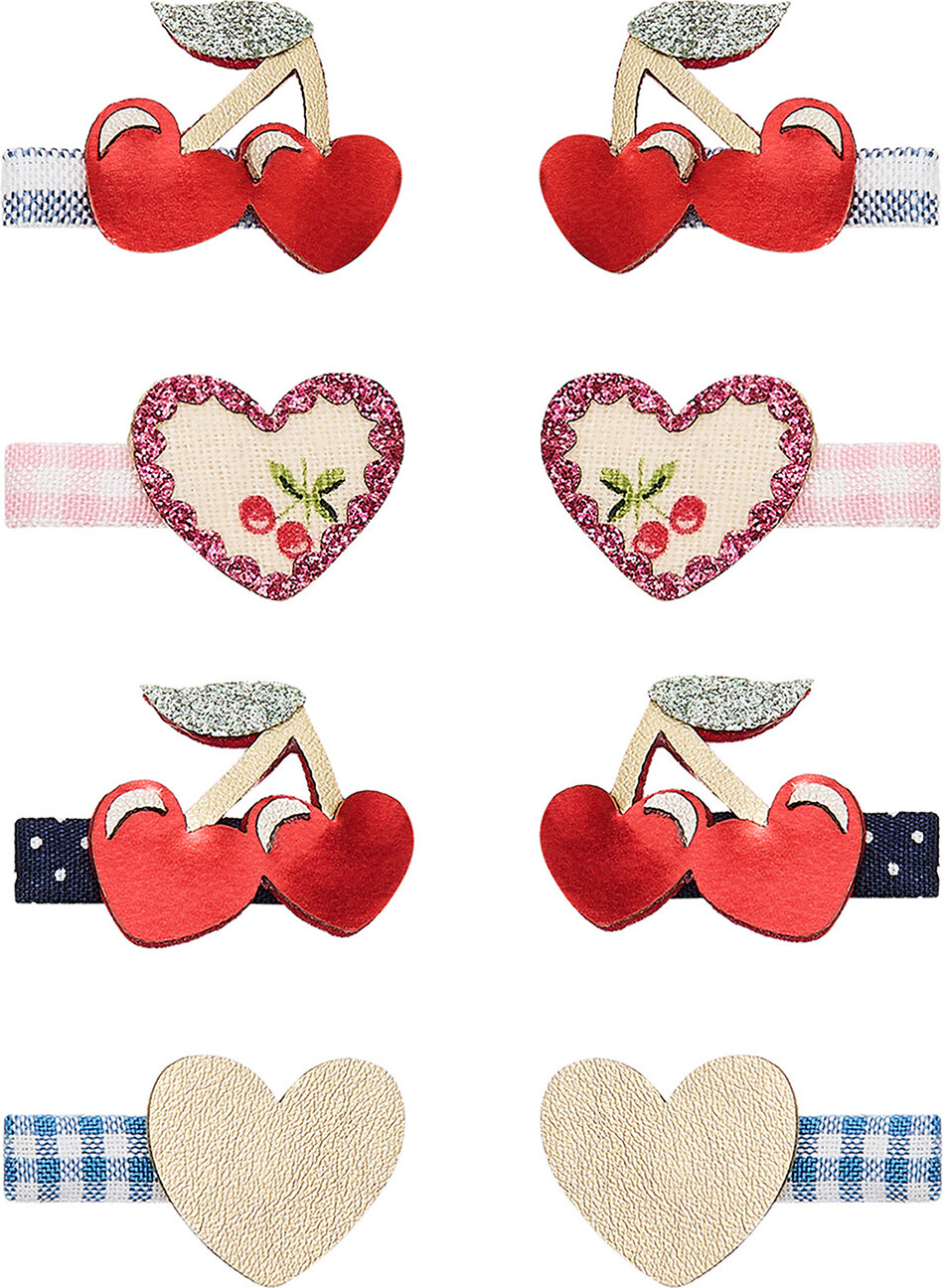 Mimi & Lula Hårspænder - 8-pak - Mini Red Cherries Mon Cheri