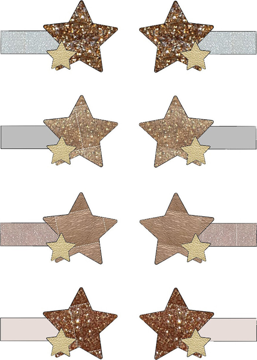 Mimi & Lula - 8 Hårclips Til Børn - Mini Starry Shimmer