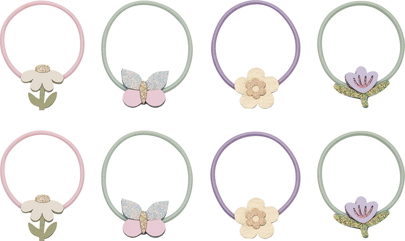 Mimi & Lula Hårelastikker - 8-pak - Flower Garden Bouquet