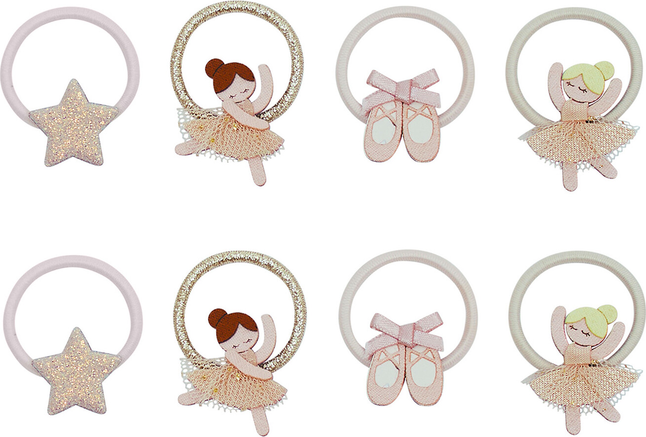 Mimi & Lula - 8 Hårelastikker - Mini Ballerina