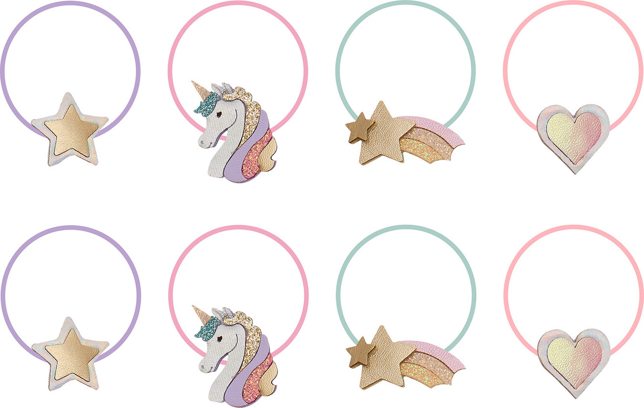 Mimi & Lula Hårelastikker - 8-pak - Mini Dreamy My Little Unicor
