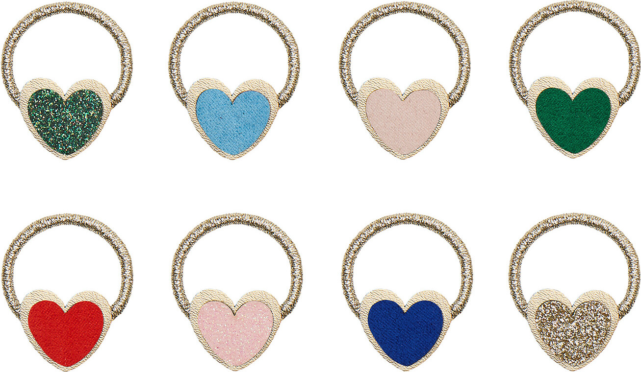 Mimi & Lula Hårelastikker - 8-pak - Mini Heartbeam