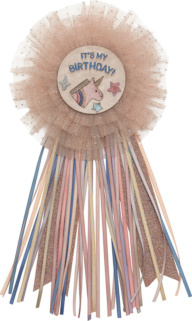 Mimi & Lula - Badge - Birthday Unicorn Celeste