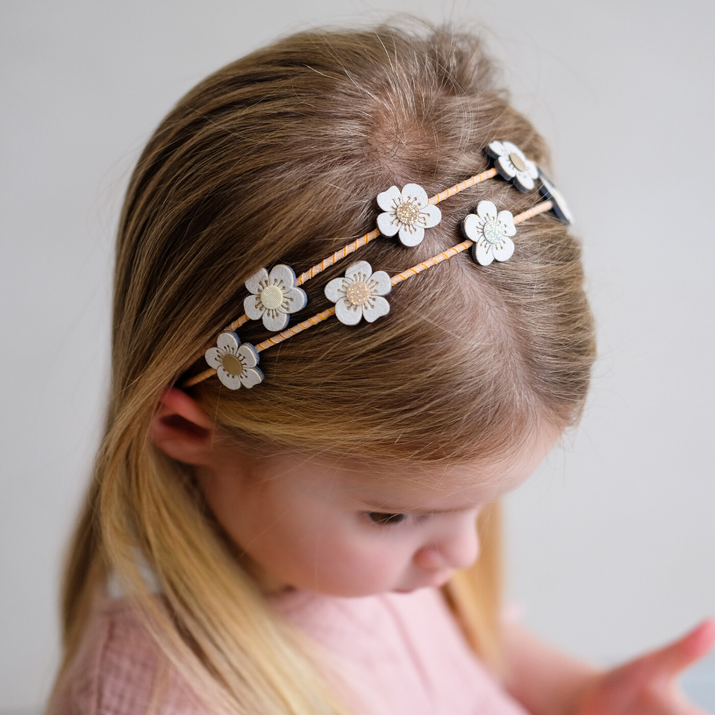 Mimi & Lula - Dobbelt Hårbøjle - Blossom Peaches And Cream