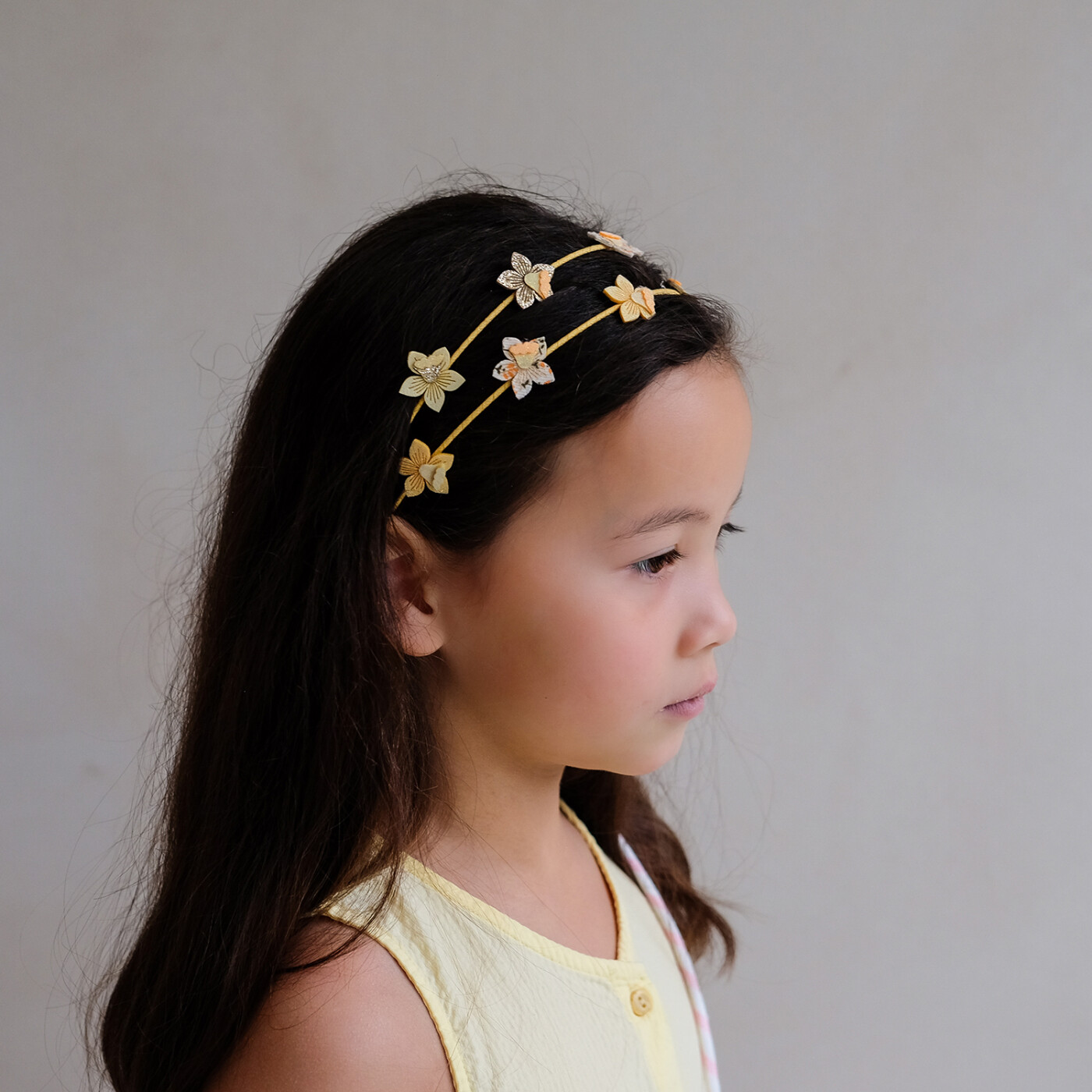 Mimi & Lula Hårbøjle - Dobbelt - Daffodil Spring ond the Farm