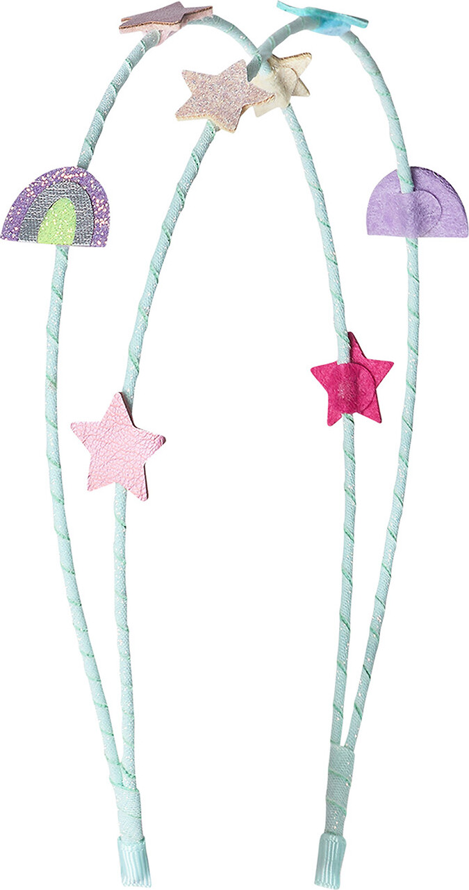 Mimi & Lula - Dobbelt Hårbøjle - Rainbow And Star My Little Unicorn