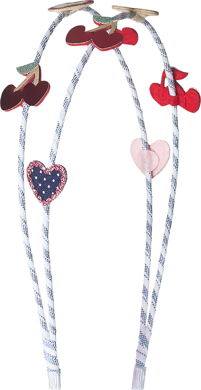 Mimi & Lula - Dobbelt Hårbøjle - Red Cherries Mon Cheri