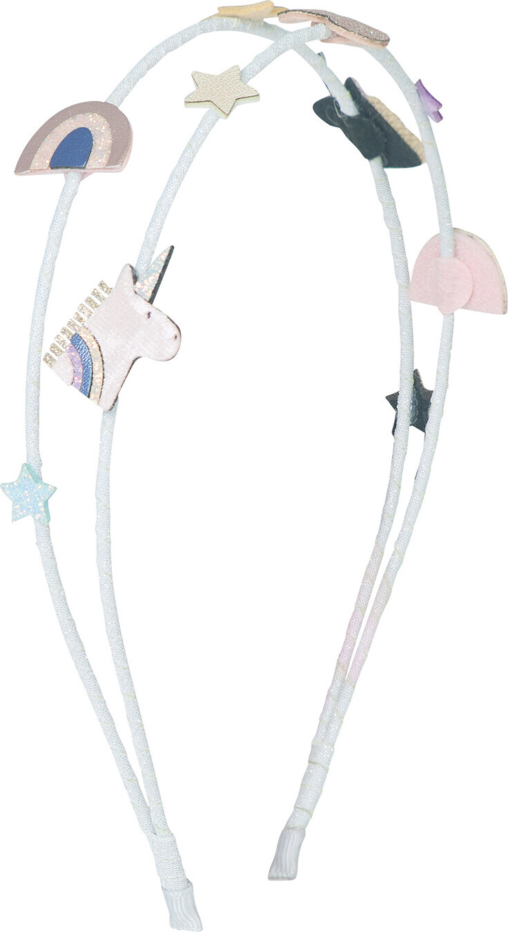 Dobbelt Hårbøjle Til Børn - Enhjørninger Stjerner Hjerter - Mimi & Lula