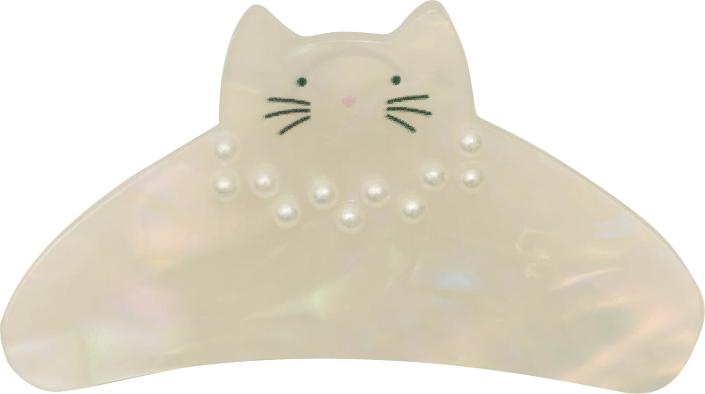 Hårklemme Til Børn - Stor Kat Med Perler - Mimi & Lula