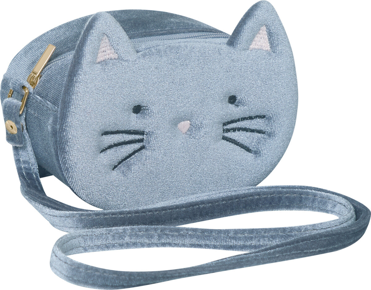 Skuldertaske Til Børn - Grå Kattekilling - Mimi & Lula