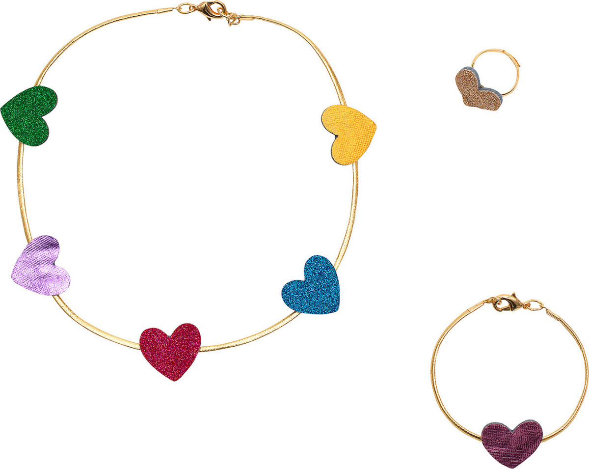 Smykkesæt Til Børn - Halskæde Armbånd Ring - Mimi & Lula