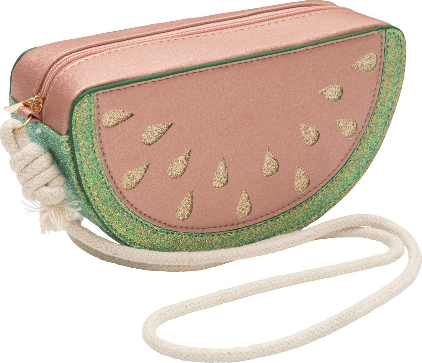 Taske Med Rem Til Børn - Lyserød Vandmelon Med Glitter - Mimi & Lula