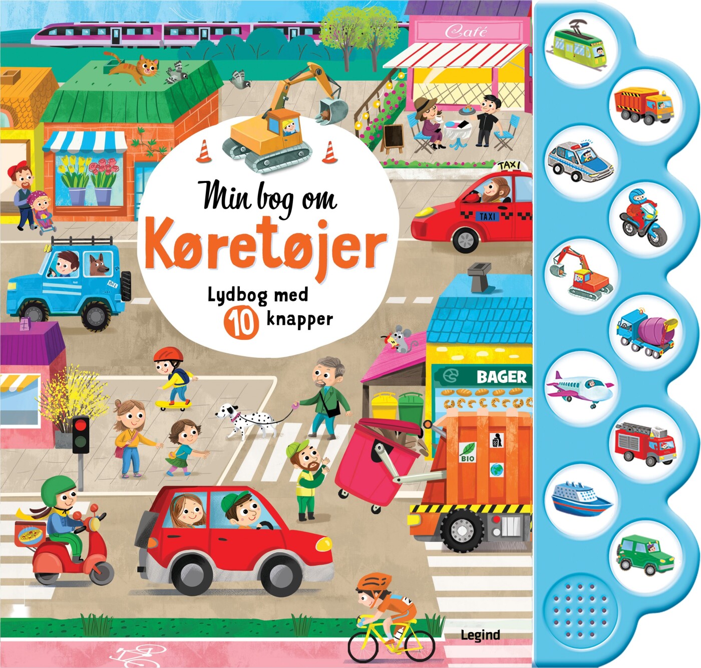 Min Bog Om Køretøjer - Lydbog Med 10 Knapper - Bog