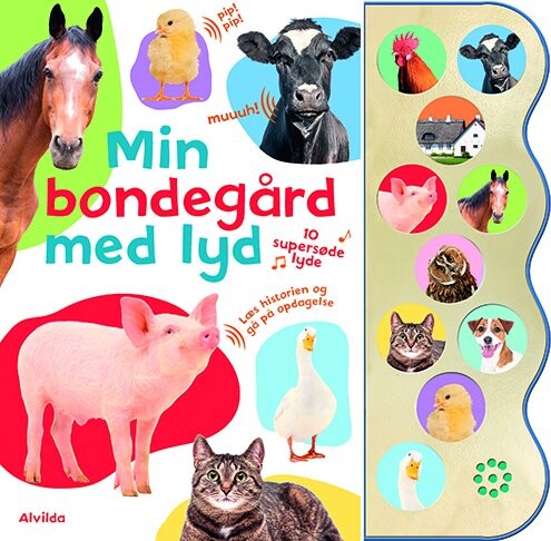Min Bondegård Med Lyd - Med 10 Supersøde Lyde - Alvilda - Bog